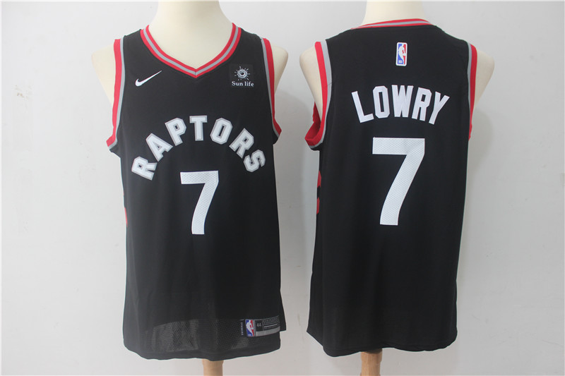 2019 Men Toronto Raptors 7 Lowry black Game Nike NBA Jerseys
